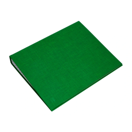 Liderpapel Carpeta 4 Anillas 40mm Mixtas Folio Cartón Forrado Paper Coat Verde 260 x 332 mm