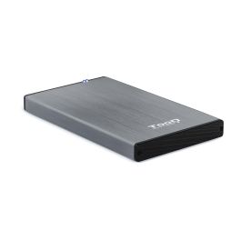 TooQ TQE-2527G Caja Externa USB 3.1 Gen 1 para Disco Duro HDD/SSD 2.5" SATA I/II/III hasta 4TB Aluminio Gris Compatible Windows Mac Linux
