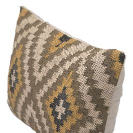DKD Home Decor Cojin Boho 60 x 40 cm (2 Unidades) Kilim cushions Lana Yute Polyester