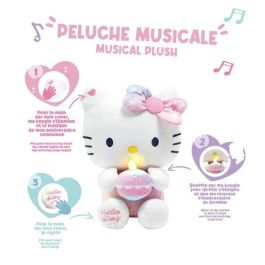 Jemini JEM3298060244046 Peluche Interactivo Hello Kitty de Cumpleaños, con Música, Vela y Risas Interactivas, 26 cm