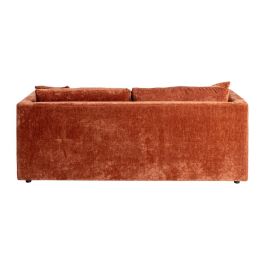 Sofá 3 Plazas Teja Tejido-Madera 210 X 96 X 86 cm