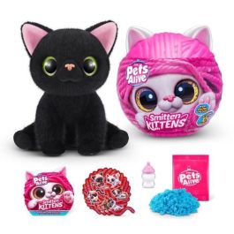 Zuru ZUR1721449787413 Peluches Interactivos Smitten Kittens S1 - 8 gatitos coleccionables con sonidos y biberón