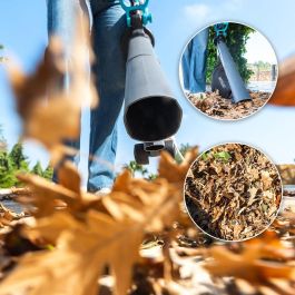 Cecotec Soplador y aspirador hojas AirForce 3300 Crush&Go 3300W, 40L, 270km/h, 3 en 1