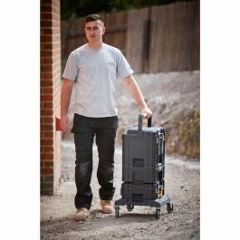 Stanley FMST1-71972 Módulo de Rodillos TSTAK FATMAX, 4 Ruedas 360° con Freno, Resina Resistente, Compatible PRO-STACK