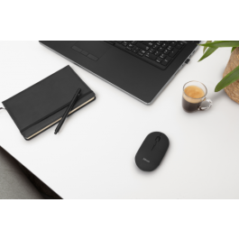 Trust Ratón Puck Inalámbrico Bluetooth 800-1200-1600 Dpi Ultrafino Ambidiestro Recargable Negro