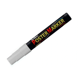Artline EPP-4-PLA-MET Rotulador Poster Marker Punta Redonda 2 mm Color Metalizado Plata Para Carteleria