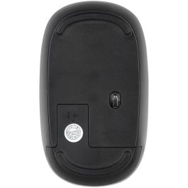 Manhattan MW3050 Ratón inalámbrico USB 3 botones, rueda de desplazamiento, óptico, 1200 DPI, ambidiestro, negro