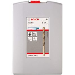 Bosch 2608587014 HSS-Spiralbohrer-Set Cobalt, brocas helicoidales de acero de alta velocidad, 19 piezas