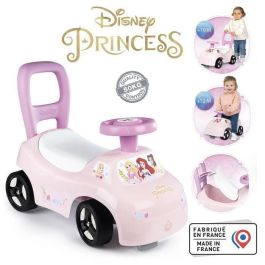 Smoby SMO3032160109634 Portabebés 2 en 1 Princesas Disney con caja bajo el sillín y bocina a partir de 10 meses