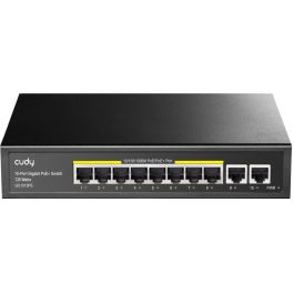 Cudy GS1010PE Switch Gigabit Ethernet PoE+ con 10 Puertos (8 PoE+), Montaje en Rack/Pared, Plug & Play, Sin Ventilador Precio: 74.50000008. SKU: B1AE87FN8J