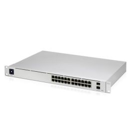 Ubiquiti (24) Gigabit RJ45 ports, (2) 10G SFP+ ports, L2/L3, 1.3" touchscreen display Ubiquiti (24) Gigabit RJ45 ports, (2) 10G SFP+ ports, L2/L3, 1.3" touchscreen display