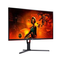 AOC U32G3X Monitor Gaming 32 pulgadas UHD 4K IPS 144Hz 1ms con Adaptive Sync, Altura Regulable, 2 HDMI y 2 DisplayPort, Negro
