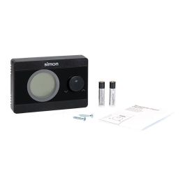 Termostato digital on/off, negro