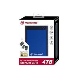 Transcend 25H3B Disco Duro Externo 4TB 2.5" USB 3.1 Azul Marino