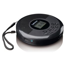 Lenco CD-340BK Reproductor de CD Portátil con Bluetooth, DAB+/FM, Negro