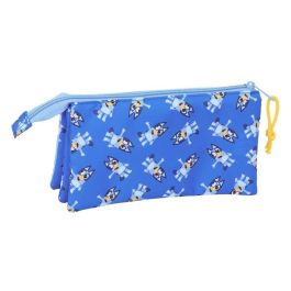 Safta Portatodo Triple Bluey "Let's Play" 22x12x3 cm