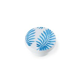 Blister con 2 pomos redondos para mueble fabricado en madera acabado azul mod. e295 ø38mm rei Precio: 6.89000015. SKU: S7912542