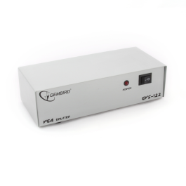Gembird GVS122 Divisor de Vídeo VGA/SVGA 2 Vías para 2 Monitores, Amplificador de Señal 200 MHz, Extensión 75m Precio: 23.50000048. SKU: S5600225