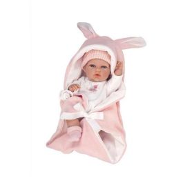 Muñecas Arias Muñeca Elegance 30 cm Natal Rosa con Saco de Dormir para Niña Cuerpo Vinilo