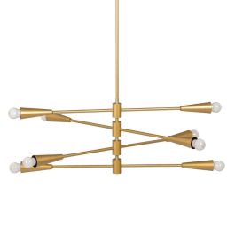 Lámpara de Techo 80 x 80 x 137,5 cm Dorado Metal 220 V 40 W Moderno