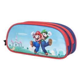Super Mario Estuche Triple con Interior Forrado y Personalizado, Acabados Premium y Cremalleras de Alta Calidad, Textil, 37x27x17 cm Super Mario Estuche Triple con Interior Forrado y Personalizado, Acabados Premium y Cremalleras de Alta Calidad, Textil, 37x27x17 cm
