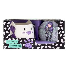 Taza con Plato Gorjuss Smitten kitten Blanco Negro Cerámica Posavasos Taza Precio: 10.89. SKU: S4307482