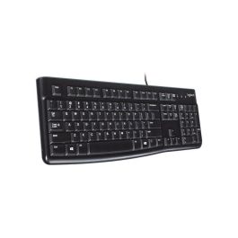 Logitech K120 Teclado para Negocio USB, Resistente a Derrames, Teclas Silenciosas de Perfil Bajo, Teclado Numérico Plug & Play