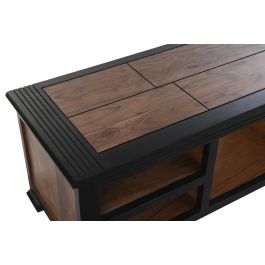DKD Home Decor Mueble TV Marron Oscuro 45 x 140 x 45 cm