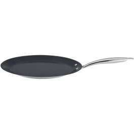 Arthur Martin Crepera Grand Chef AM7248, Sarten de Acero Inoxidable 18/10 con Revestimiento Ceramico, 28 cm, Apta para Todo Tipo de Fuegos Incluida Induccion