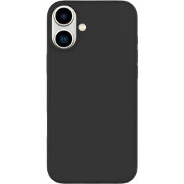 eSTUFF Funda Silicona INFINITE RIGA para iPhone 16 Plus Negra 93% Material Reciclado