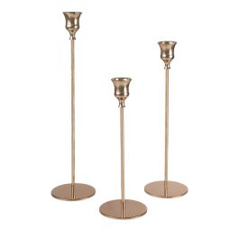 Set de Portavelas Romimex Dorado Metal 32 x 4 x 12 cm 3 Piezas Precio: 33.4999995. SKU: B1FL3LTVRF