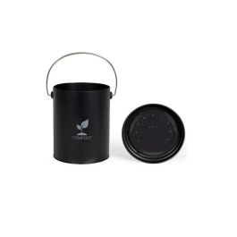 Livoo MES154N Cubo de compostaje de cocina negro de 6 litros Livoo MES154N Cubo de compostaje de cocina negro de 6 litros