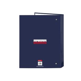 Carpeta de anillas Benetton Varsity Azul marino A4 26.5 x 33 x 4 cm