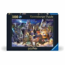 Ravensburger 17561 Rompecabezas 3000 Piezas Vista del Castillo de Hogwarts Harry Potter 14+ Años