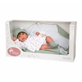 Muñeca reborn arias 45 cm paulina c/manta