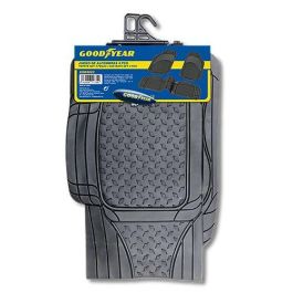 Goodyear GOD9023 Alfombra Goma Negra 3 Piezas