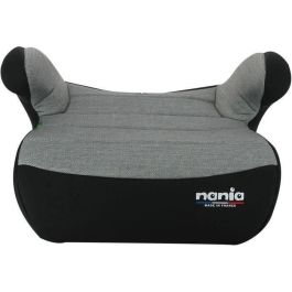 Asiento elevador con fijaciones isofix NANIA ALPHIX 135-150 cm R129  de 8 a 12 años  Fabricado en Francia  Con reposabrazos  Gris