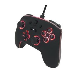 PowerA 1510925-01 Mando con Cable Mejorado Spectra LED para Nintendo Switch, 8 Colores, Efectos LED, Botones Asignables, Compatible con Switch y Switch OLED