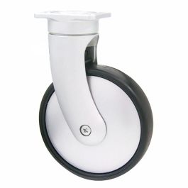 STAMPMATIC Giotto PL 130 Rueda Giratoria Aro Goma Ø130 H185 Sin Freno Espiga M10 Carga 130kg Acabado Plástico Aluminio RAL 9006 Precio: 18.49999976. SKU: B1CNADKNVA