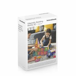 Bloques de Construcción Magnéticos 3D Magoks InnovaGoods 57 Piezas Bloques de Construcción Magnéticos 3D Magoks InnovaGoods 57 Piezas