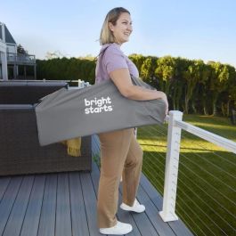 Bright Starts BRI0074451998810 Pop N Dine - Trona de Bebé Plegable, Portátil y Ligera para Viaje, Fácil de Limpiar con Bolsa de Transporte