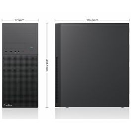 COOLBOX Caja de PC Semitorre A780 ATX con Fuente Alimentación 500W 80+ Bronze, USB-C 3.2 Gen1, Color Negro, Compatible con Placas ATX, microATX y miniITX - Referencia COO-PCA780-2