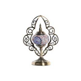 DKD Home Decor Lámpara Sobremesa Arabe Multicolor 15 x 42 x 20 cm (2 Unidades)