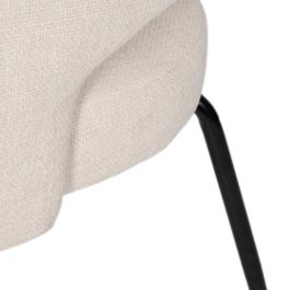 Silla Blanco Tejido-Metal Contract 57 X 56 X 81 cm