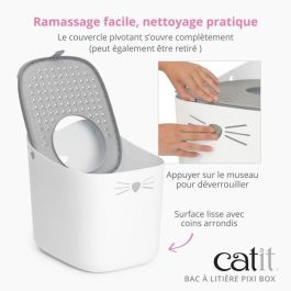 CATIT CAT0022517440810 Caja de arena para gatos Pixi Box Entrada superior