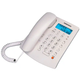 Daewoo DW6310 Telefono Fijo Sobremesa con Pantalla Retroiluminada y Manos Libres Color Blanco Precio: 24.78999963. SKU: B1D4EBP77X