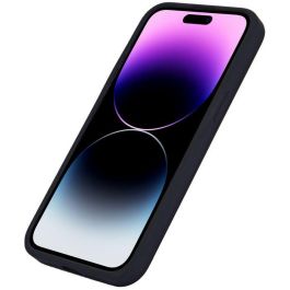 eSTUFF INFINITE ROME Funda Magnética de Silicona para iPhone 13 Pro - Negra - 81% Material Reciclado