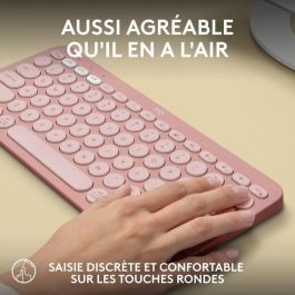 LOGITECH - Teclado inalámbrico - Pebble Keys 2 M380s - Bluetooth - Botón Easy-Switch - Rosa - (920-011805) LOGITECH - Teclado inalámbrico - Pebble Keys 2 M380s - Bluetooth - Botón Easy-Switch - Rosa - (920-011805)
