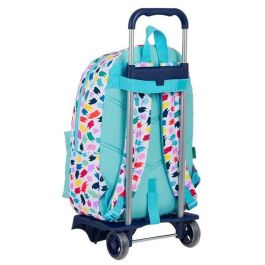 Mochila Escolar con Ruedas Benetton Painting Multicolor Mochila Escolar con Ruedas Benetton Painting Multicolor