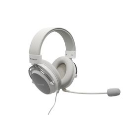 GENESIS Toron 301 Auriculares Gaming Alámbricos Diadema Blanco con Transductores 53mm y Micrófono Boom Desmontable Ultraligeros